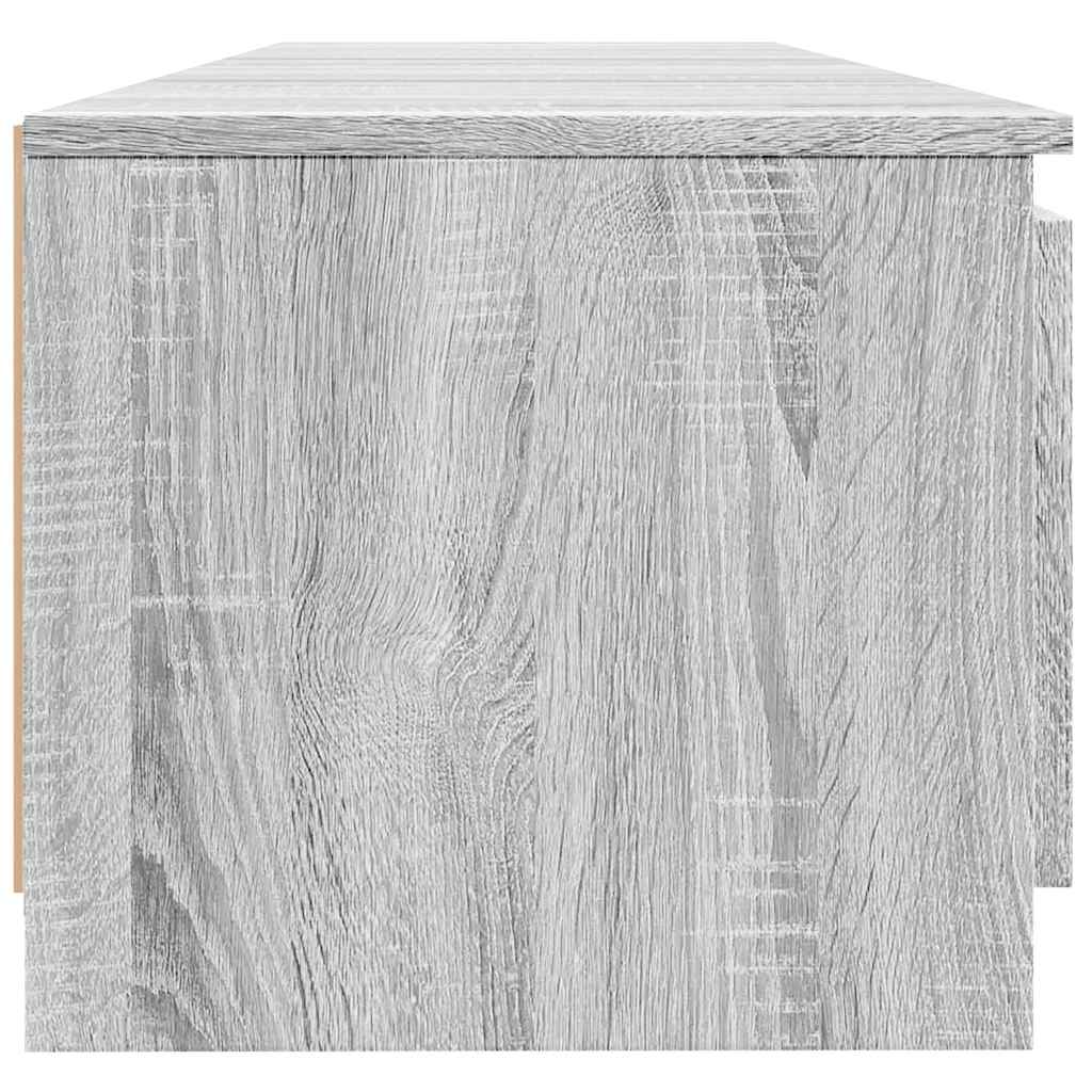 Tv-meubel met LED-verlichting 140x40x36 cm grijs sonoma eiken is nu te koop bij PeponiXL, paradijselijk wonen!