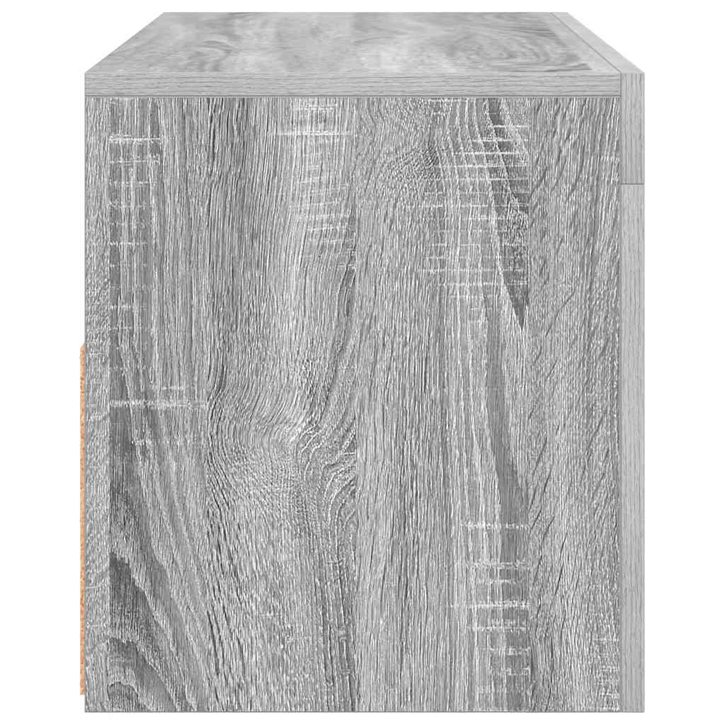 Tv-meubel met LED-verlichting 90x35x40 cm grijs sonoma eiken is nu te koop bij PeponiXL, paradijselijk wonen!