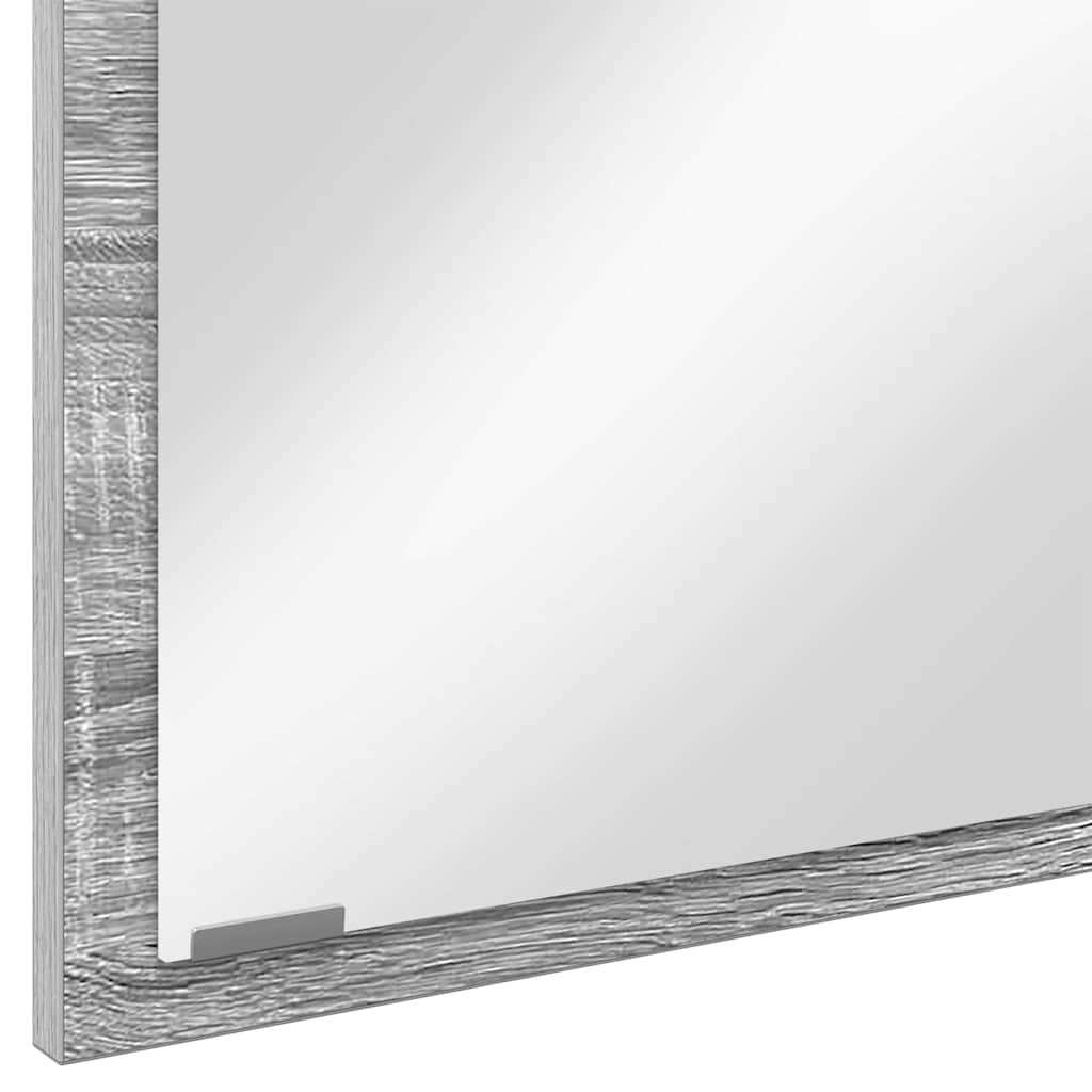 Spiegel met spiegel Grijs Sonoma 90 x 8,5 x 37 cm Bewerkt hout is nu te koop bij PeponiXL, paradijselijk wonen!