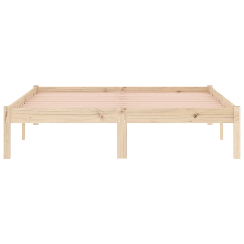 Bedframe zonder matras massief grenenhout 137x190 cm vol is nu te koop bij PeponiXL, paradijselijk wonen!