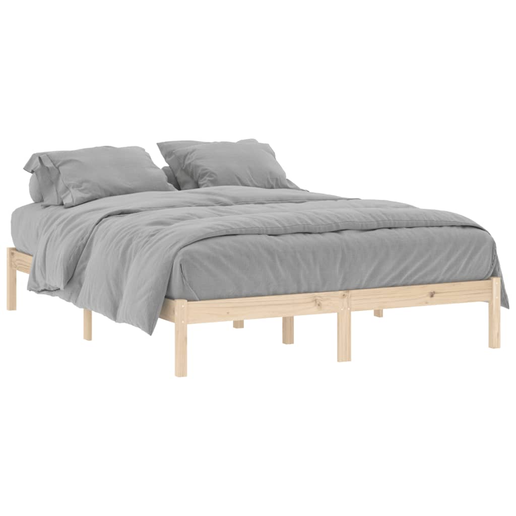 Bedframe zonder matras massief grenenhout 152x203 cm Queen is nu te koop bij PeponiXL, paradijselijk wonen!