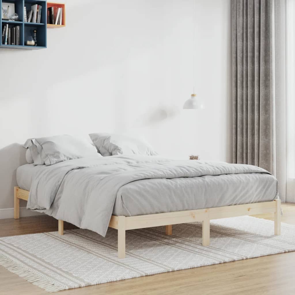 Bedframe zonder matras massief grenenhout 152x203 cm Queen is nu te koop bij PeponiXL, paradijselijk wonen!
