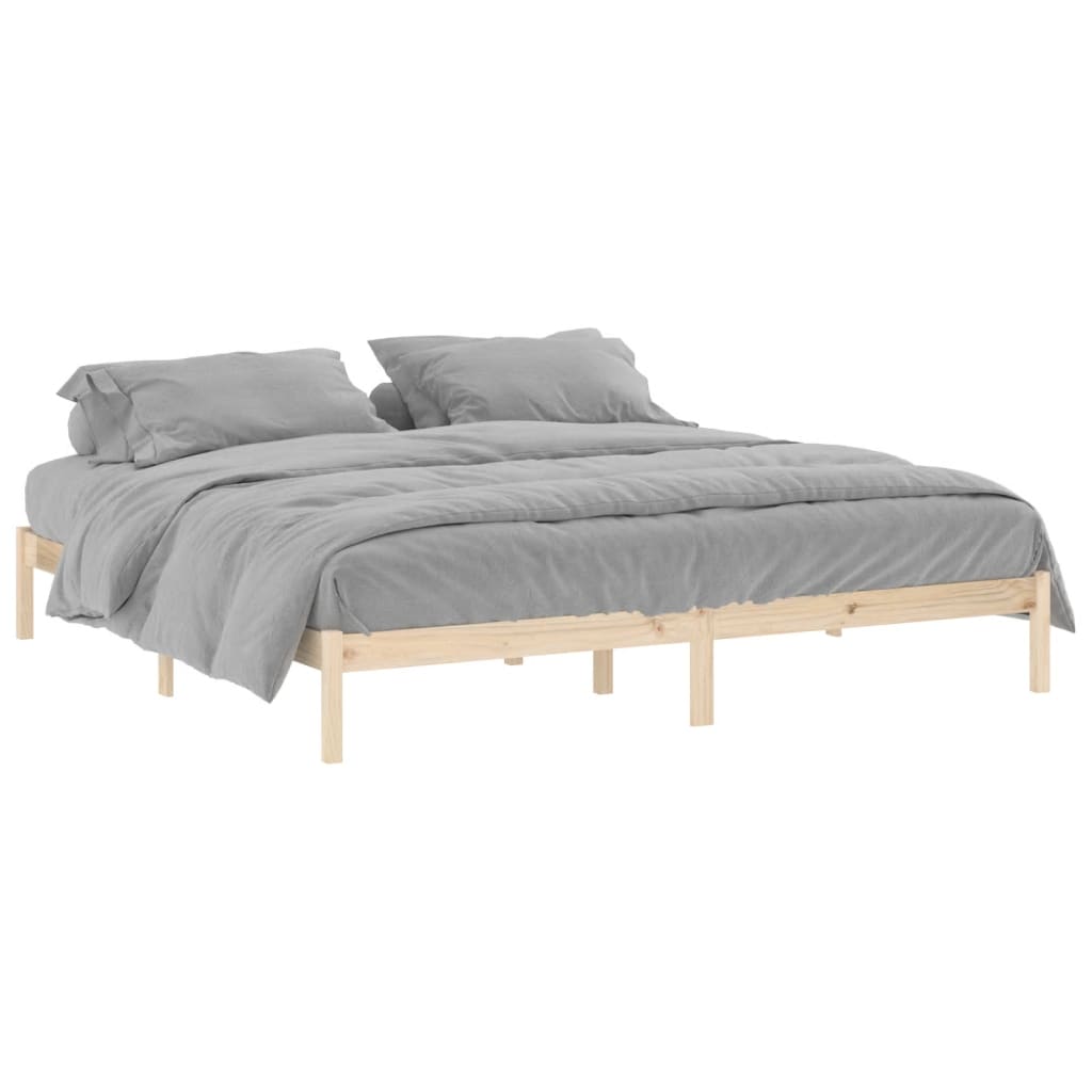 Bedframe zonder matras massief grenenhout 193x203 cm kingsize is nu te koop bij PeponiXL, paradijselijk wonen!