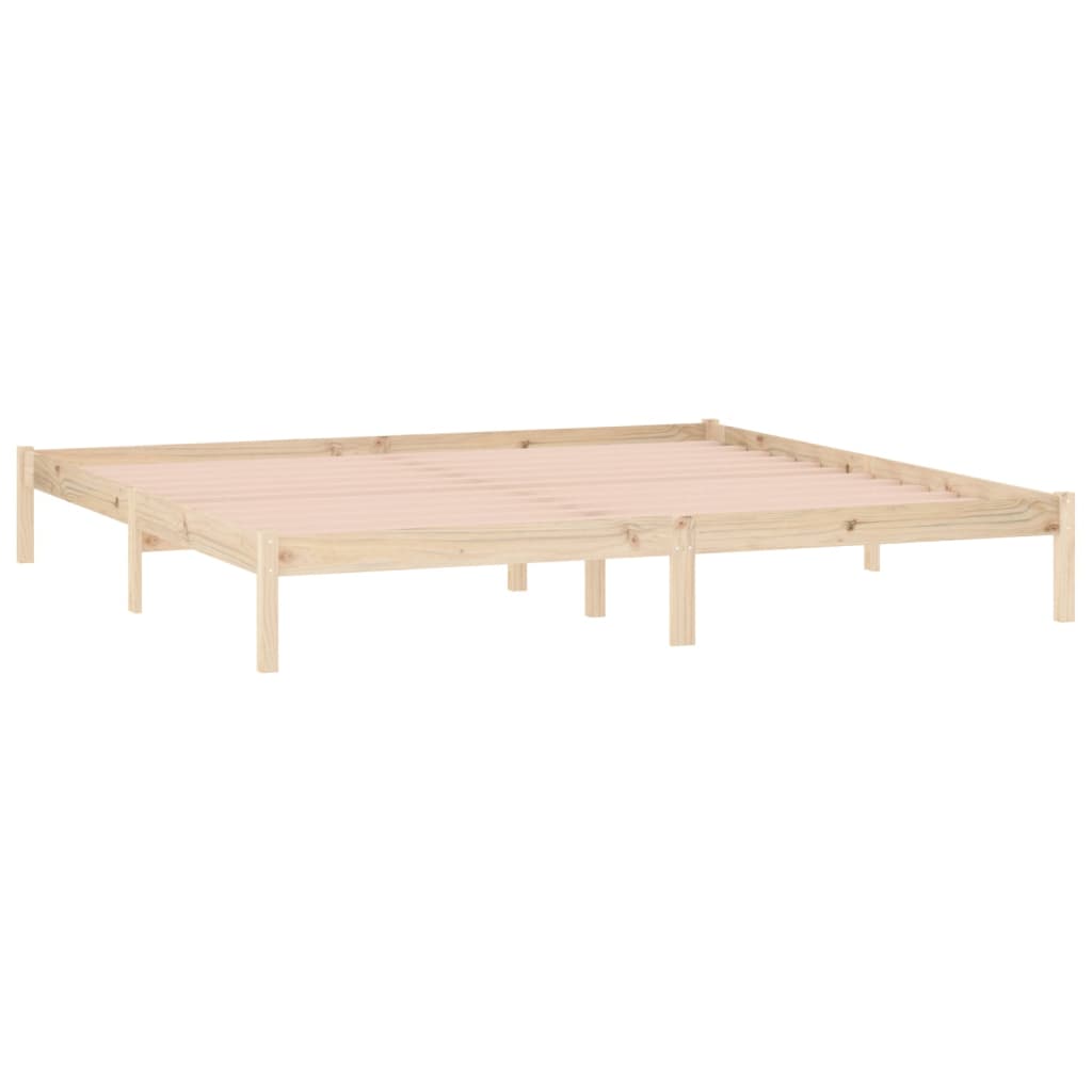 Bedframe zonder matras massief grenenhout 193x203 cm kingsize is nu te koop bij PeponiXL, paradijselijk wonen!