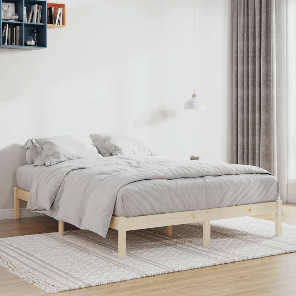 Bedframe zonder matras massief grenenhout 193x203 cm kingsize is nu te koop bij PeponiXL, paradijselijk wonen!