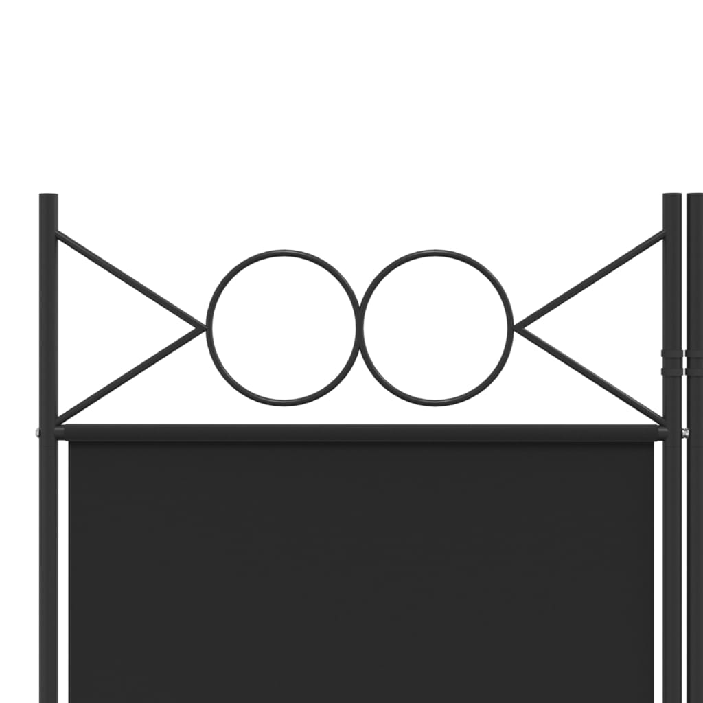 Kamerscherm met 4 panelen 160x200 cm stof zwart is nu te koop bij PeponiXL, paradijselijk wonen!