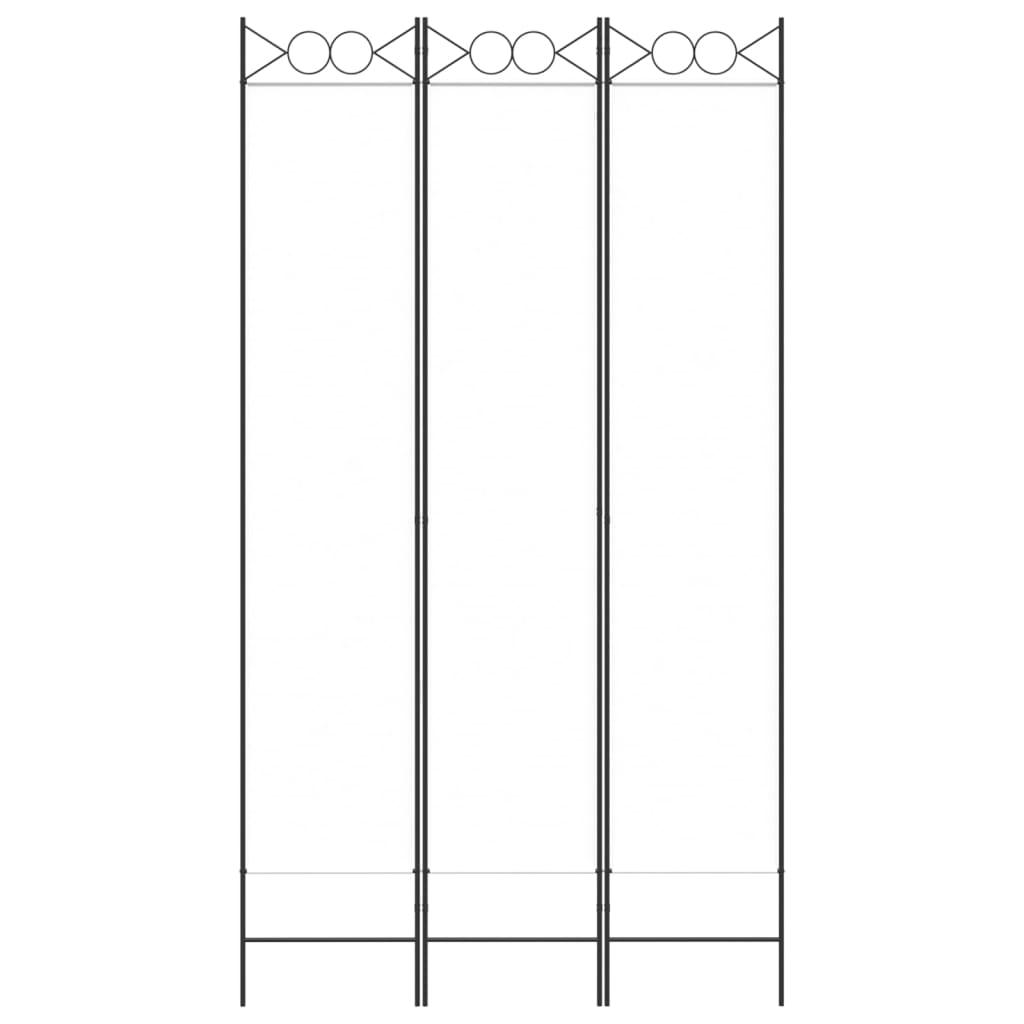 Kamerscherm met 3 panelen 120x220 cm stof wit is nu te koop bij PeponiXL, paradijselijk wonen!