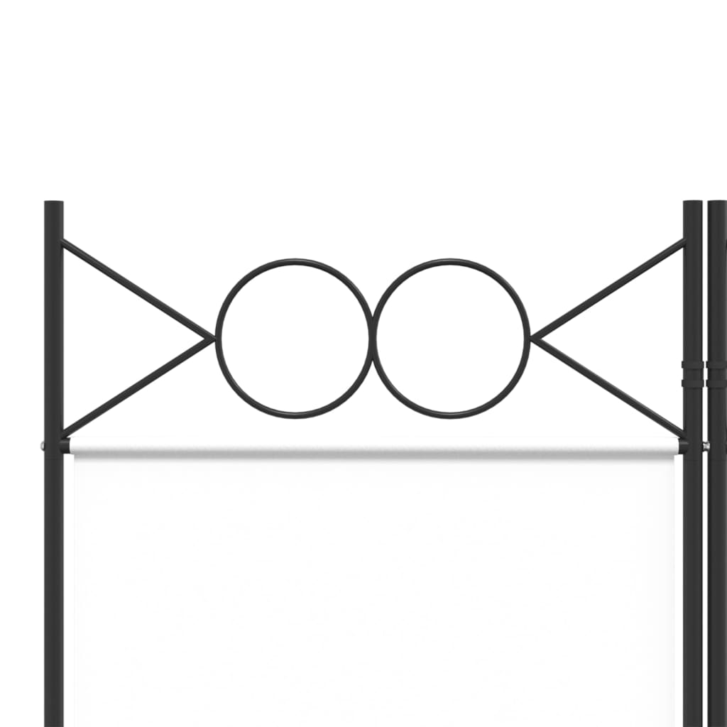 Kamerscherm met 4 panelen 160x220 cm stof wit is nu te koop bij PeponiXL, paradijselijk wonen!