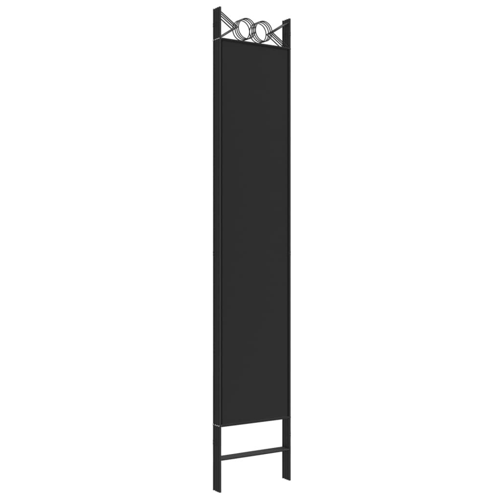 Kamerscherm met 4 panelen 200x200 cm stof zwart is nu te koop bij PeponiXL, paradijselijk wonen!