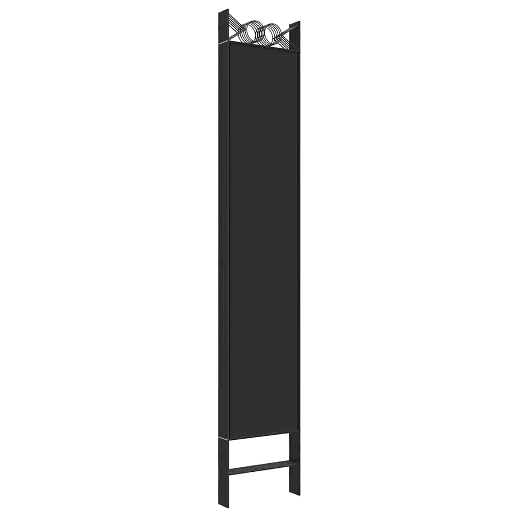 Kamerscherm met 6 panelen 240x220 cm stof zwart is nu te koop bij PeponiXL, paradijselijk wonen!