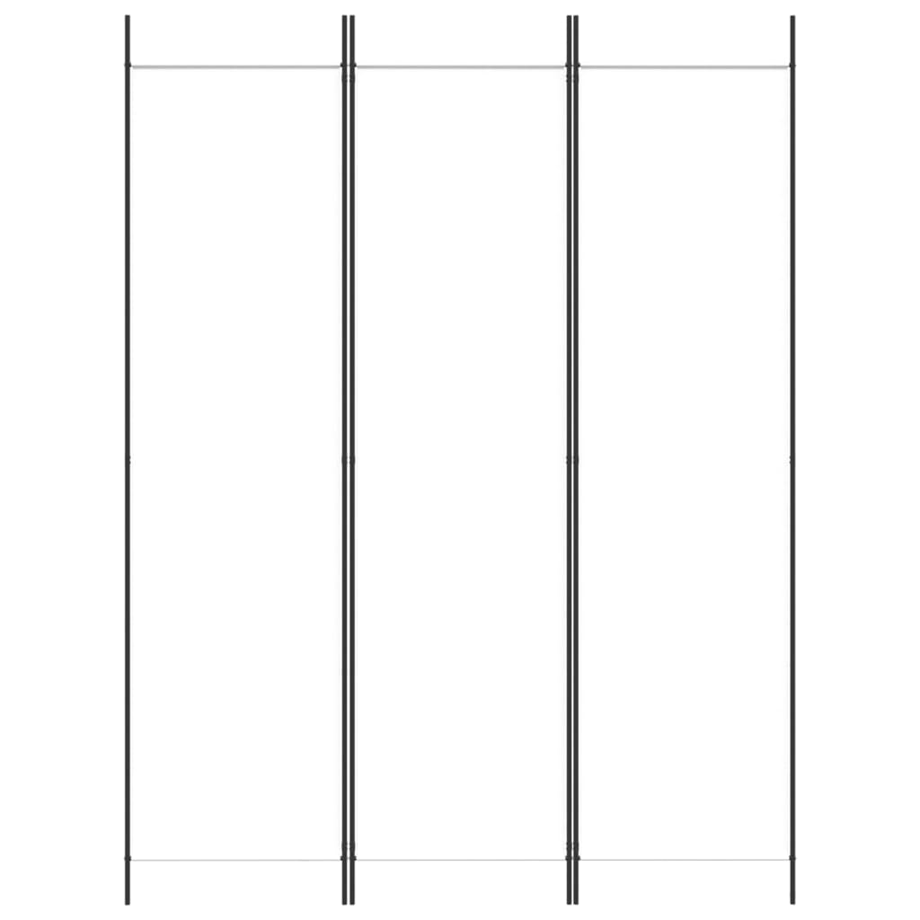 Kamerscherm met 3 panelen 150x200 cm stof wit is nu te koop bij PeponiXL, paradijselijk wonen!