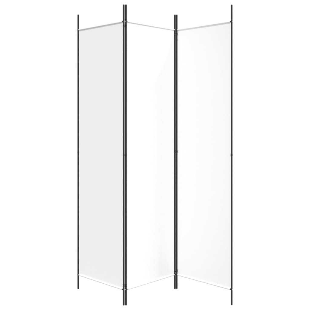 Kamerscherm met 3 panelen 150x200 cm stof wit is nu te koop bij PeponiXL, paradijselijk wonen!