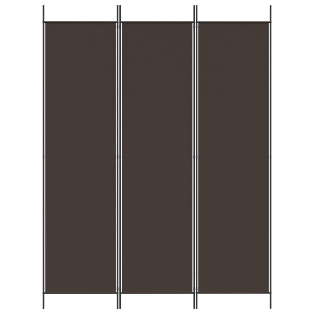 Kamerscherm met 3 panelen 150x200 cm stof bruin is nu te koop bij PeponiXL, paradijselijk wonen!