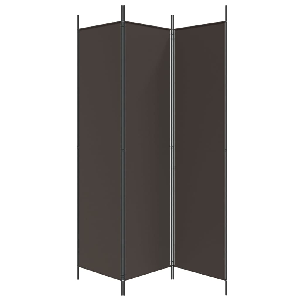 Kamerscherm met 3 panelen 150x200 cm stof bruin is nu te koop bij PeponiXL, paradijselijk wonen!