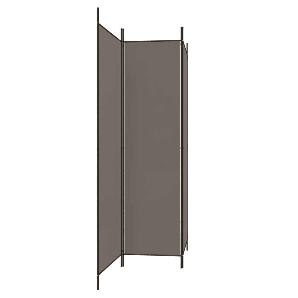 Kamerscherm met 3 panelen 150x200 cm stof antracietkleurig is nu te koop bij PeponiXL, paradijselijk wonen!