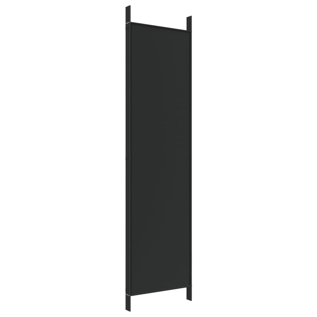 Kamerscherm met 4 panelen 200x200 cm stof zwart is nu te koop bij PeponiXL, paradijselijk wonen!