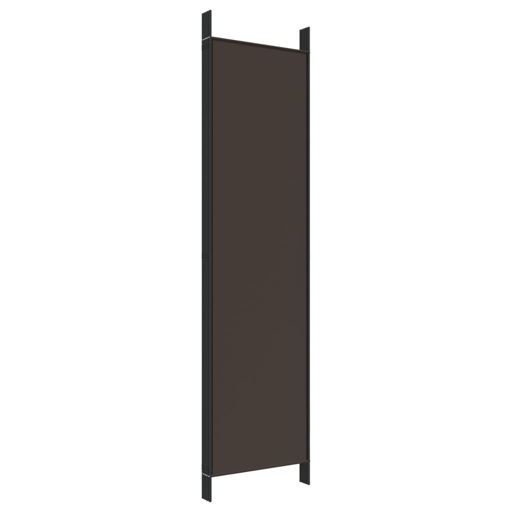 Kamerscherm met 5 panelen 250x200 cm stof bruin is nu te koop bij PeponiXL, paradijselijk wonen!