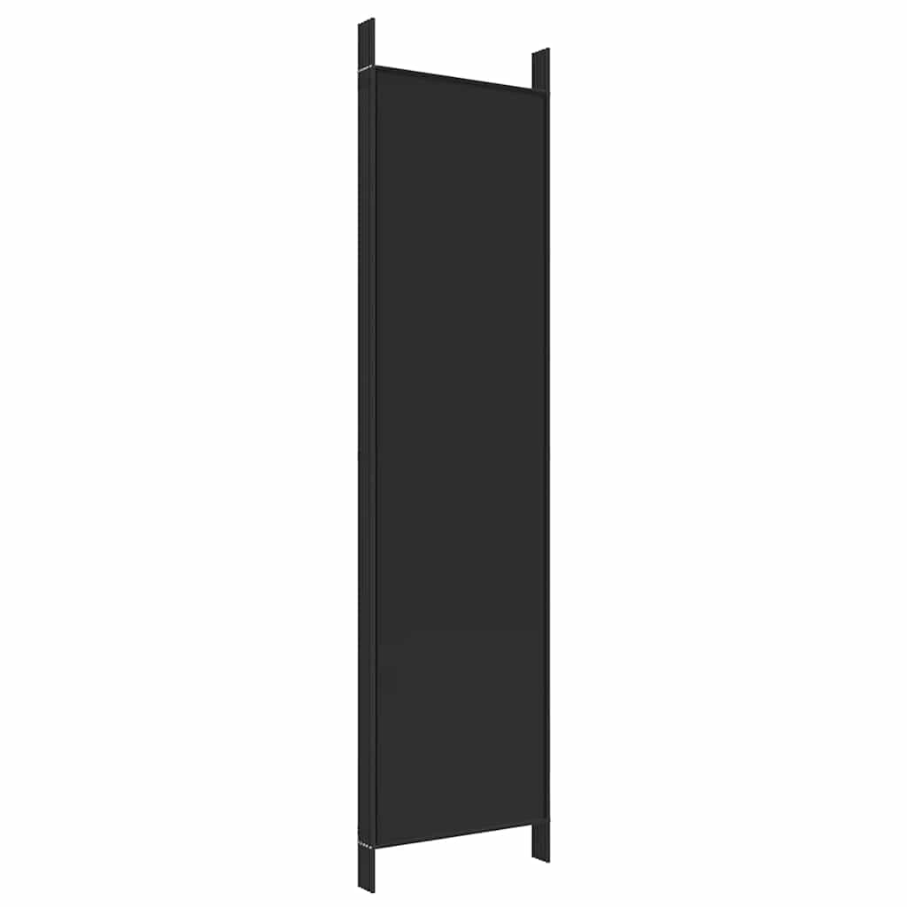 Kamerscherm met 5 panelen 250x200 cm stof zwart is nu te koop bij PeponiXL, paradijselijk wonen!