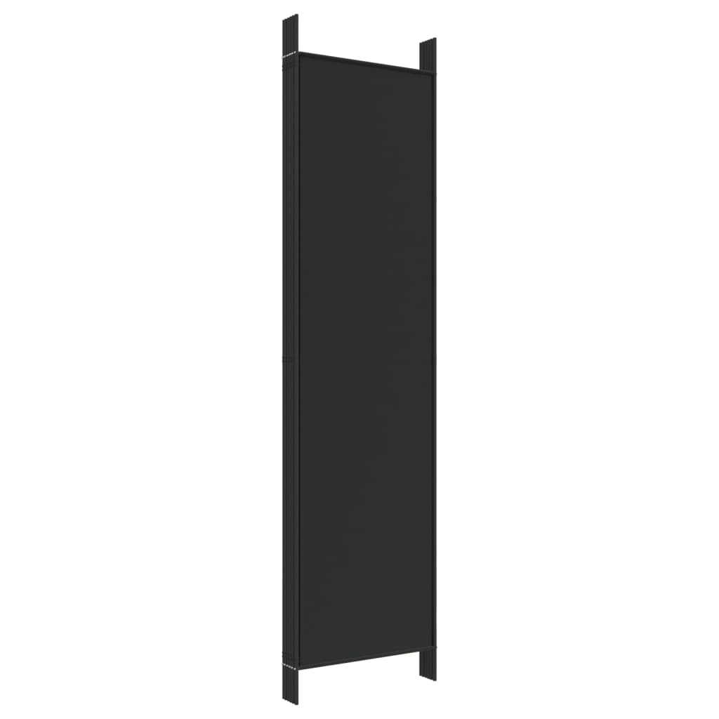 Kamerscherm met 6 panelen 300x200 cm stof zwart is nu te koop bij PeponiXL, paradijselijk wonen!