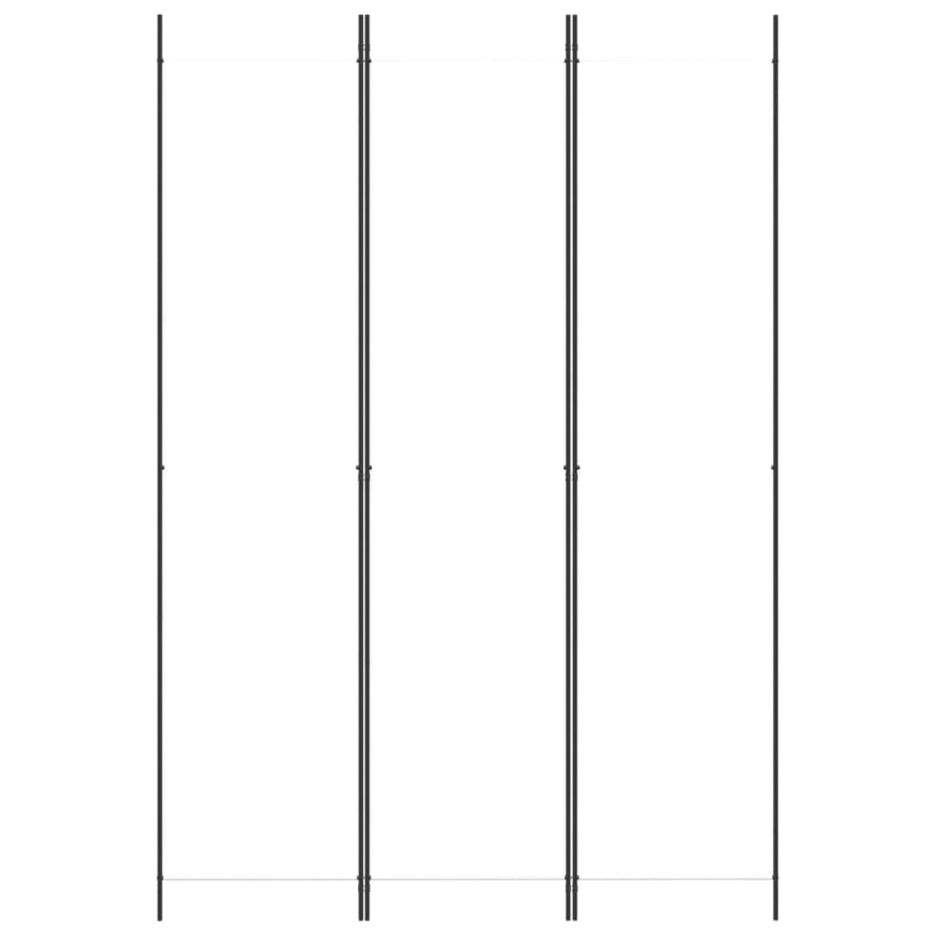 Kamerscherm met 3 panelen 150x220 cm stof wit is nu te koop bij PeponiXL, paradijselijk wonen!