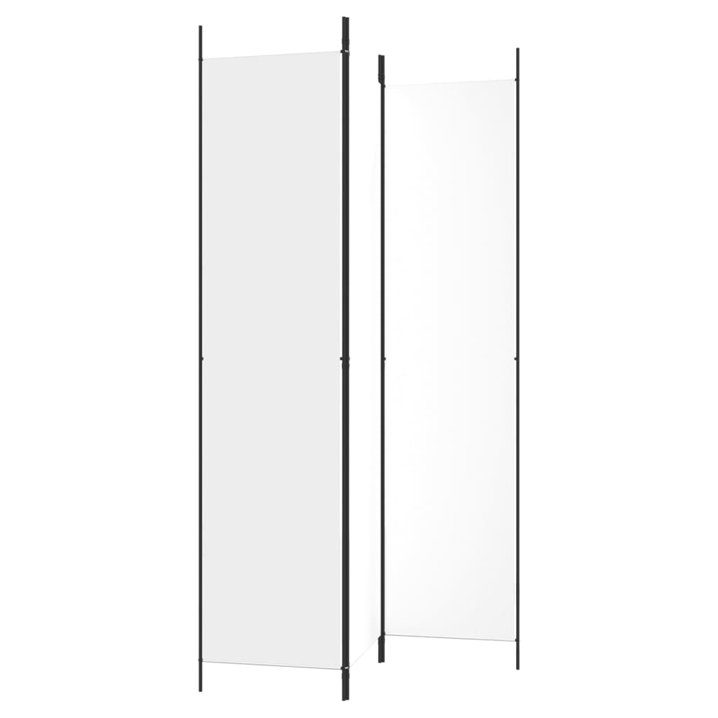 Kamerscherm met 3 panelen 150x220 cm stof wit is nu te koop bij PeponiXL, paradijselijk wonen!