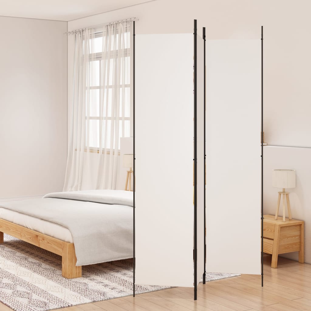 Kamerscherm met 3 panelen 150x220 cm stof wit is nu te koop bij PeponiXL, paradijselijk wonen!