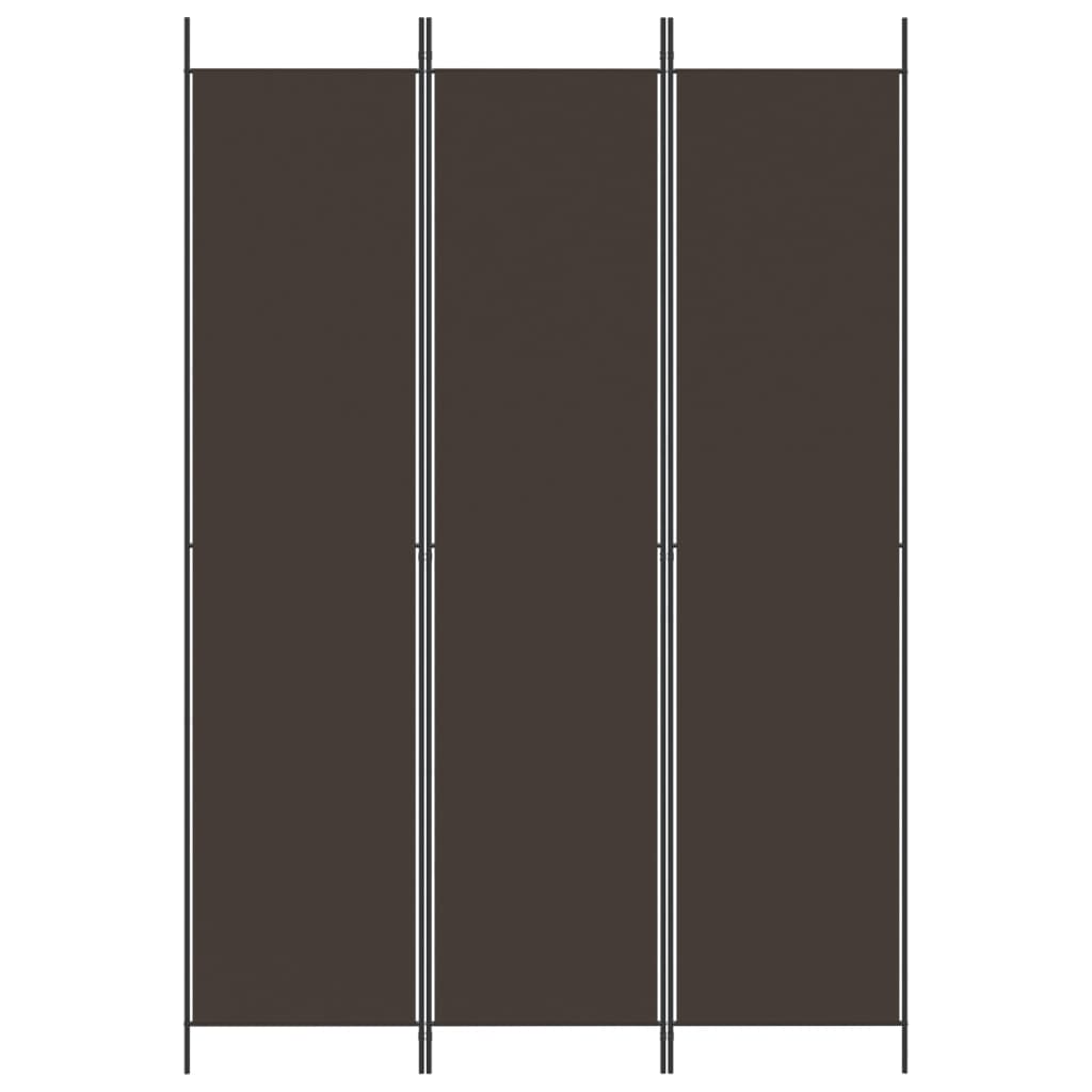 Kamerscherm met 3 panelen 150x220 cm stof bruin is nu te koop bij PeponiXL, paradijselijk wonen!