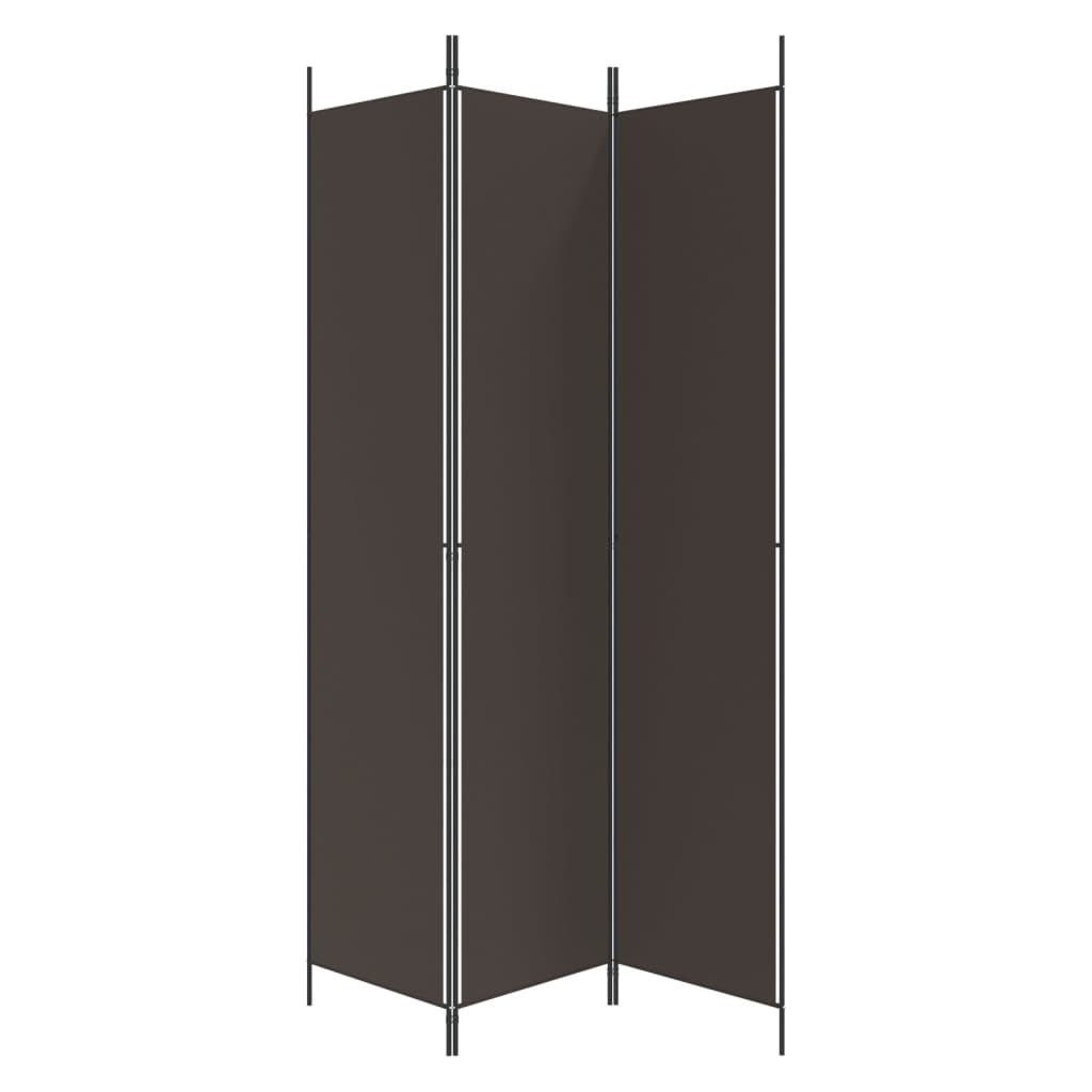 Kamerscherm met 3 panelen 150x220 cm stof bruin is nu te koop bij PeponiXL, paradijselijk wonen!