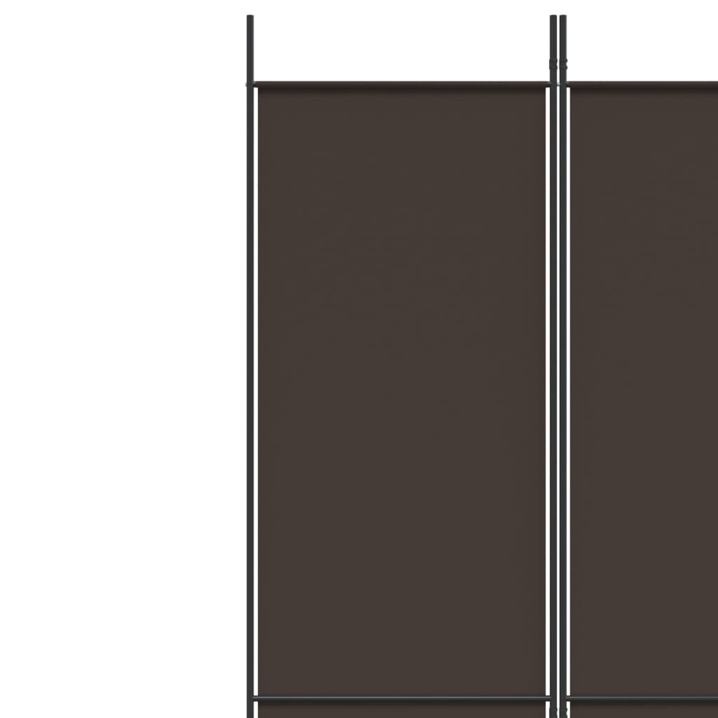 Kamerscherm met 3 panelen 150x220 cm stof bruin is nu te koop bij PeponiXL, paradijselijk wonen!