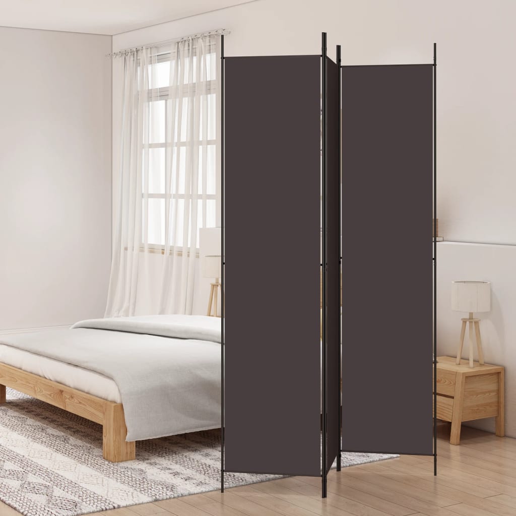 Kamerscherm met 3 panelen 150x220 cm stof bruin is nu te koop bij PeponiXL, paradijselijk wonen!
