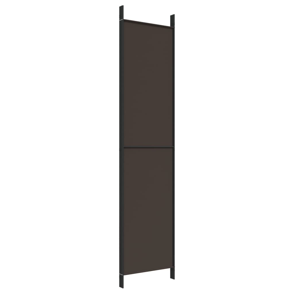Kamerscherm met 4 panelen 200x220 cm stof bruin is nu te koop bij PeponiXL, paradijselijk wonen!