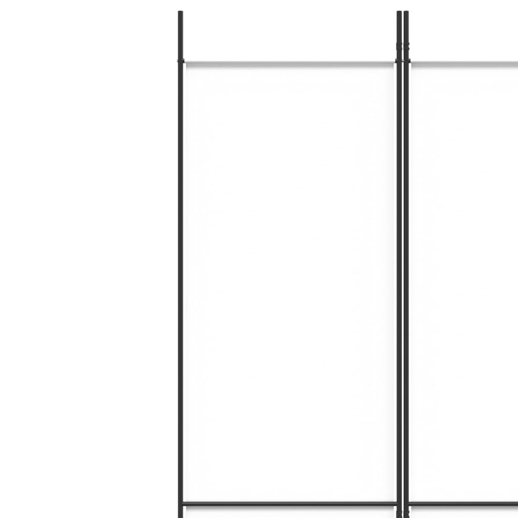 Kamerscherm met 5 panelen 250x220 cm stof wit is nu te koop bij PeponiXL, paradijselijk wonen!