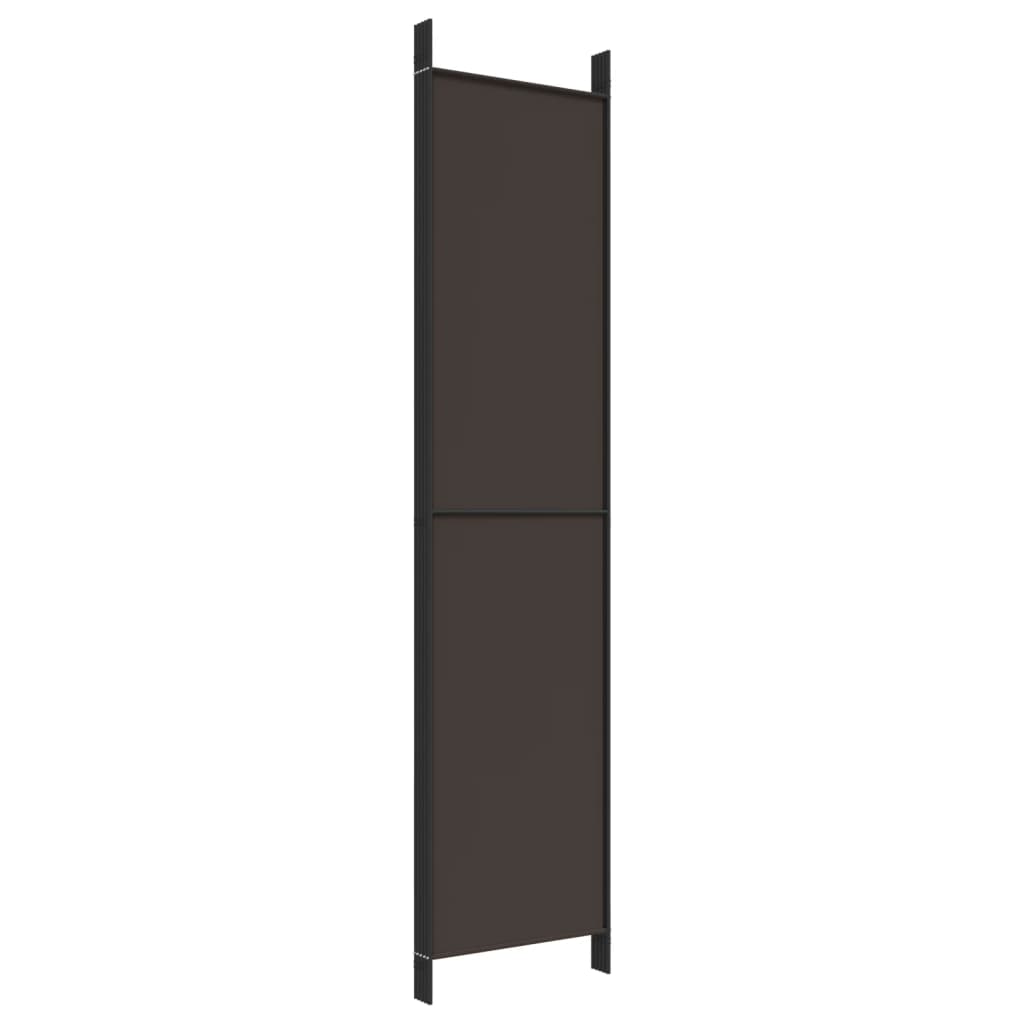 Kamerscherm met 5 panelen 250x220 cm stof bruin is nu te koop bij PeponiXL, paradijselijk wonen!