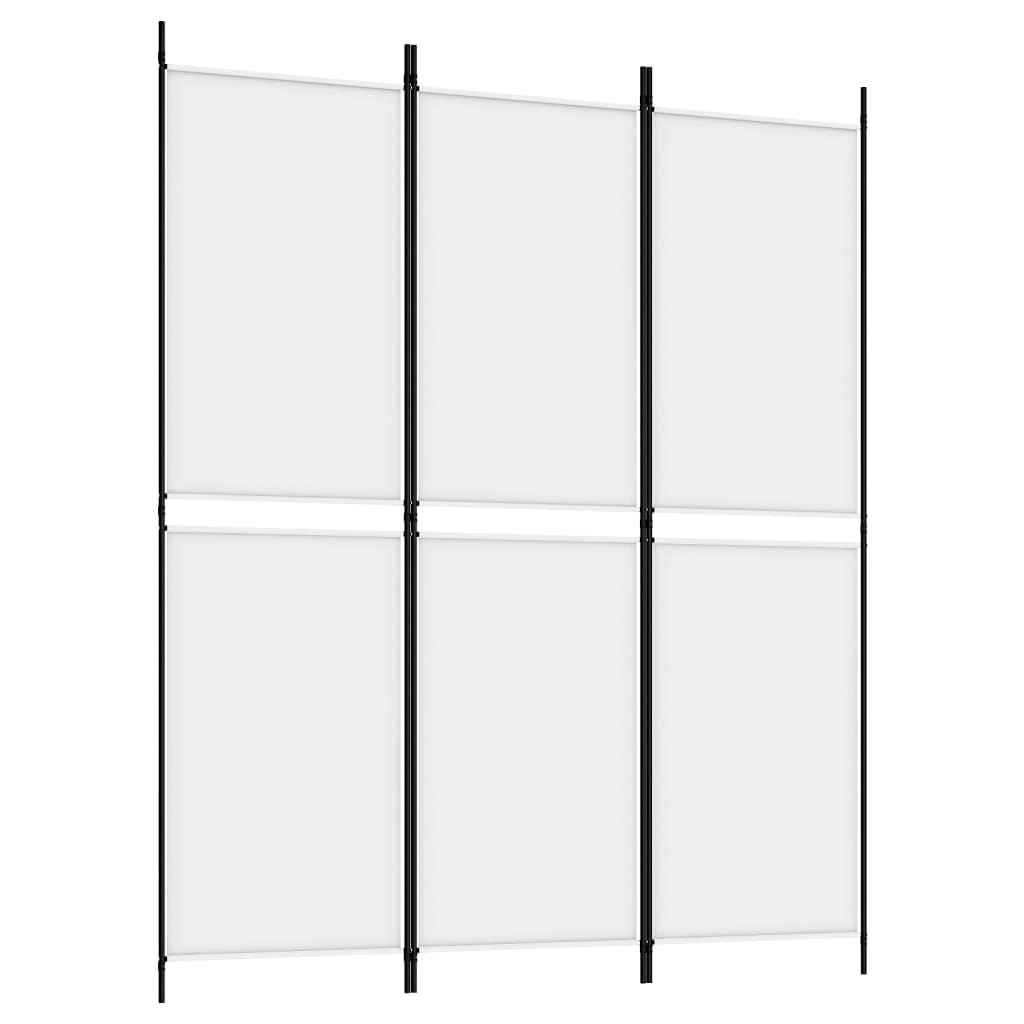 Kamerscherm met 3 panelen 150x180 cm stof wit is nu te koop bij PeponiXL, paradijselijk wonen!