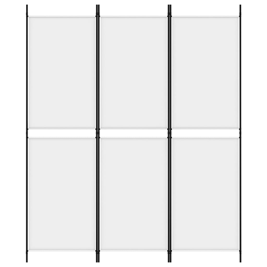 Kamerscherm met 3 panelen 150x180 cm stof wit is nu te koop bij PeponiXL, paradijselijk wonen!