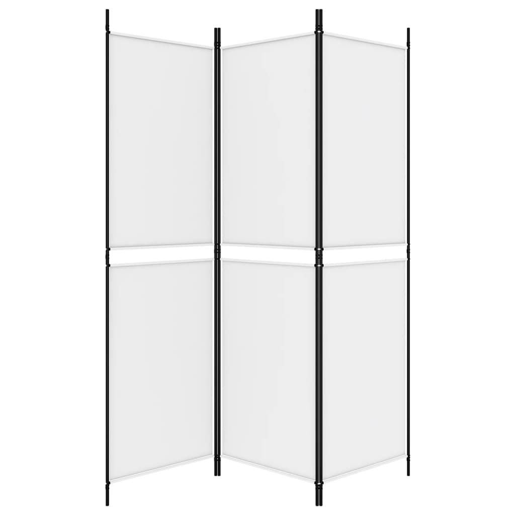 Kamerscherm met 3 panelen 150x180 cm stof wit is nu te koop bij PeponiXL, paradijselijk wonen!
