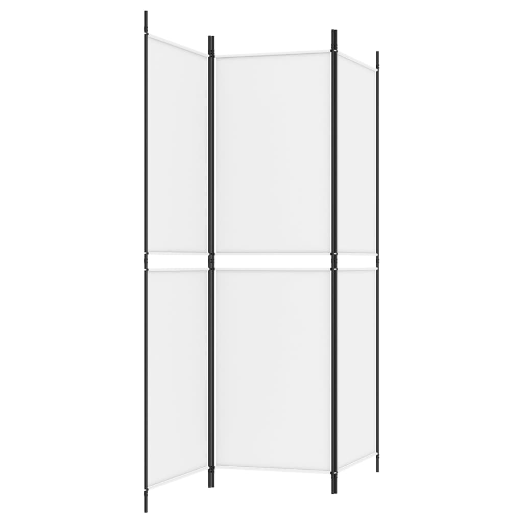 Kamerscherm met 3 panelen 150x180 cm stof wit is nu te koop bij PeponiXL, paradijselijk wonen!