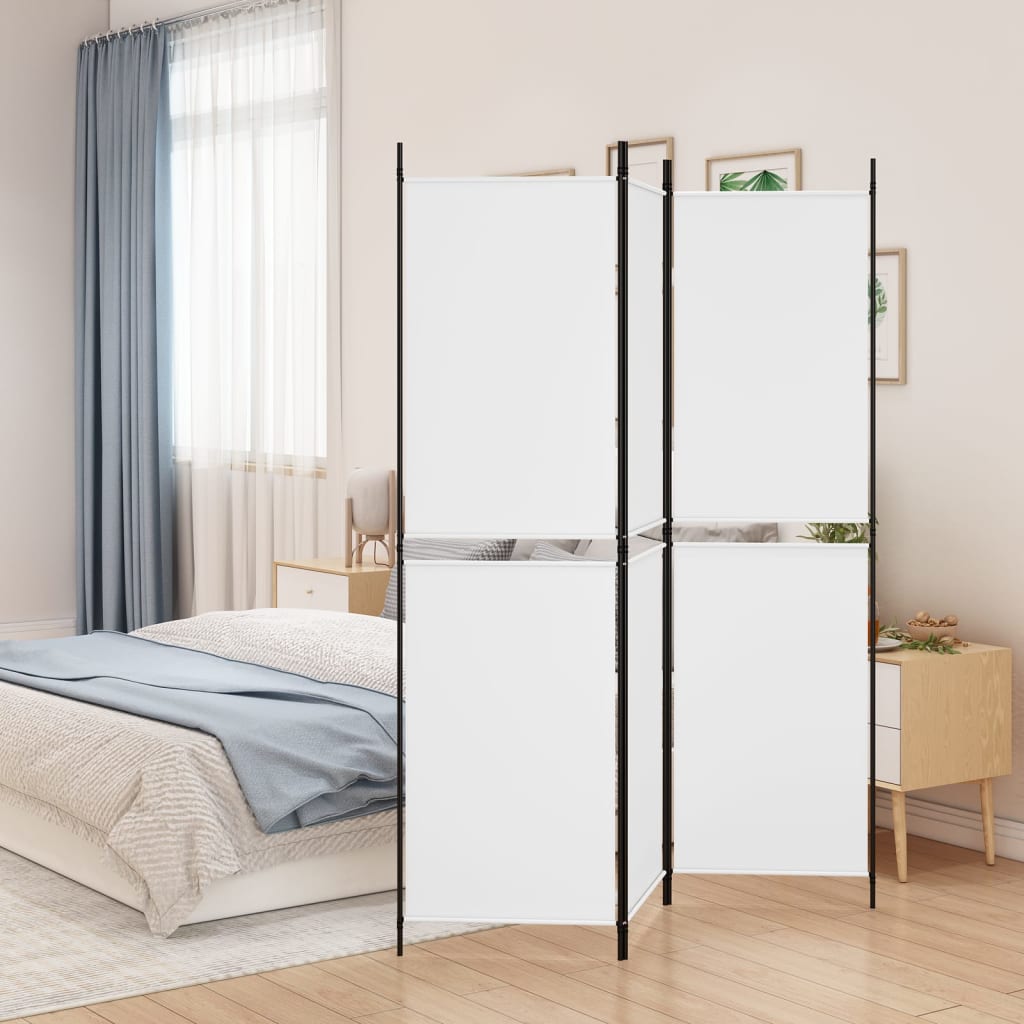 Kamerscherm met 3 panelen 150x180 cm stof wit is nu te koop bij PeponiXL, paradijselijk wonen!
