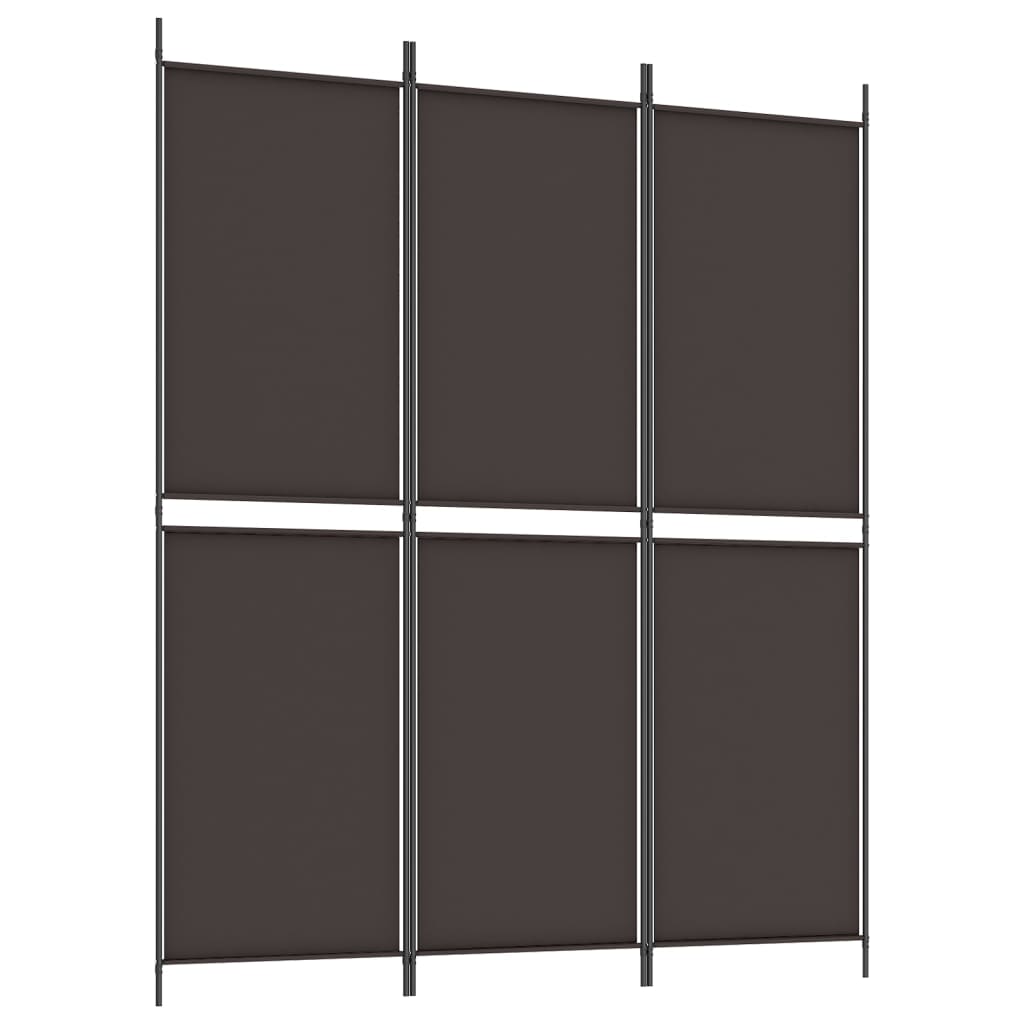 Kamerscherm met 3 panelen 150x180 cm stof bruin is nu te koop bij PeponiXL, paradijselijk wonen!
