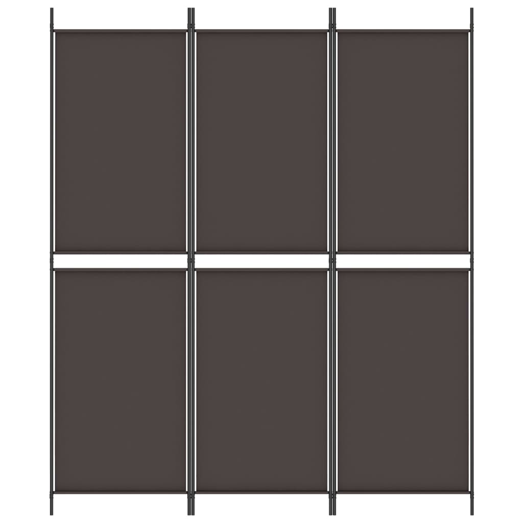 Kamerscherm met 3 panelen 150x180 cm stof bruin is nu te koop bij PeponiXL, paradijselijk wonen!