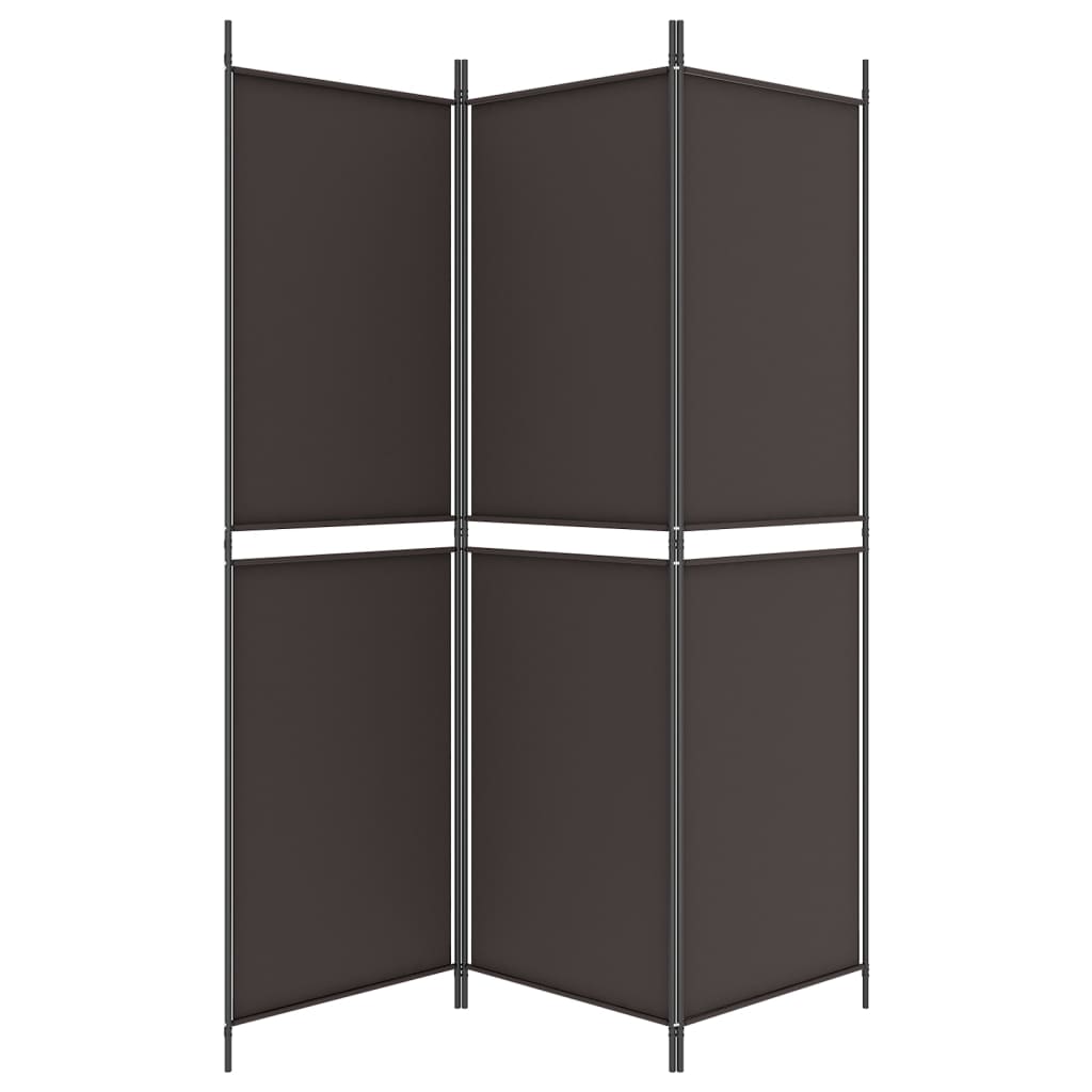Kamerscherm met 3 panelen 150x180 cm stof bruin is nu te koop bij PeponiXL, paradijselijk wonen!