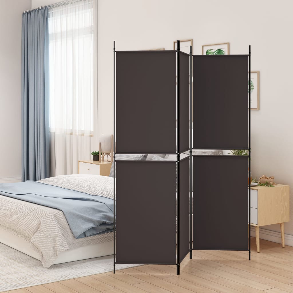 Kamerscherm met 3 panelen 150x180 cm stof bruin is nu te koop bij PeponiXL, paradijselijk wonen!