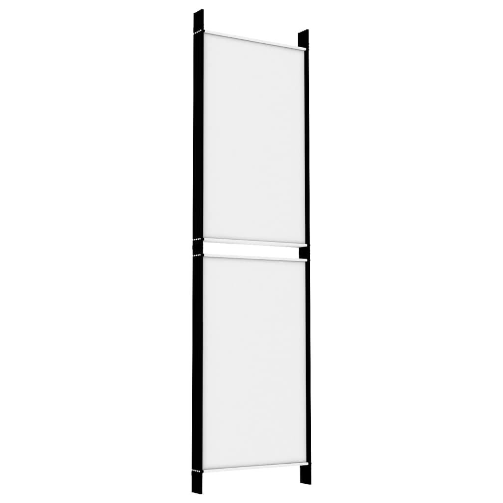 Kamerscherm met 5 panelen 250x180 cm stof wit is nu te koop bij PeponiXL, paradijselijk wonen!