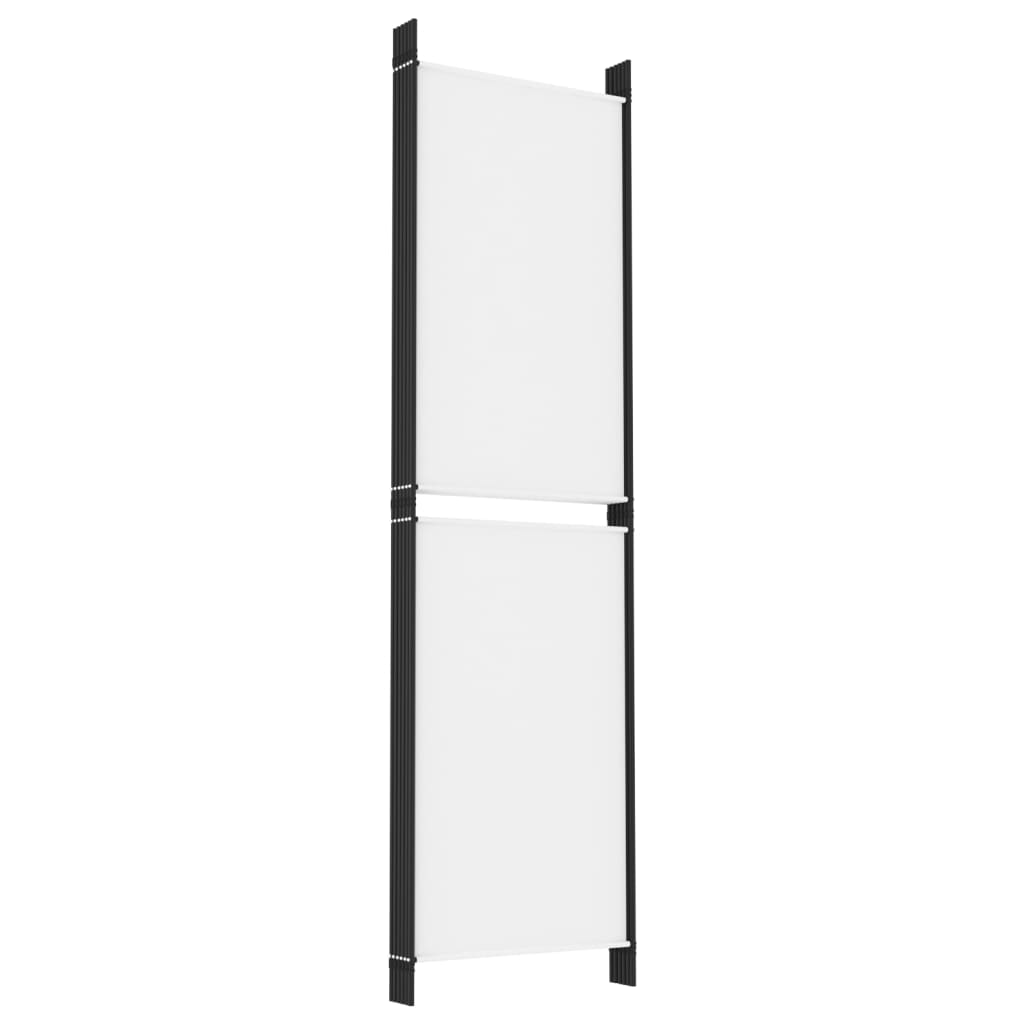 Kamerscherm met 6 panelen 300x180 cm stof wit is nu te koop bij PeponiXL, paradijselijk wonen!