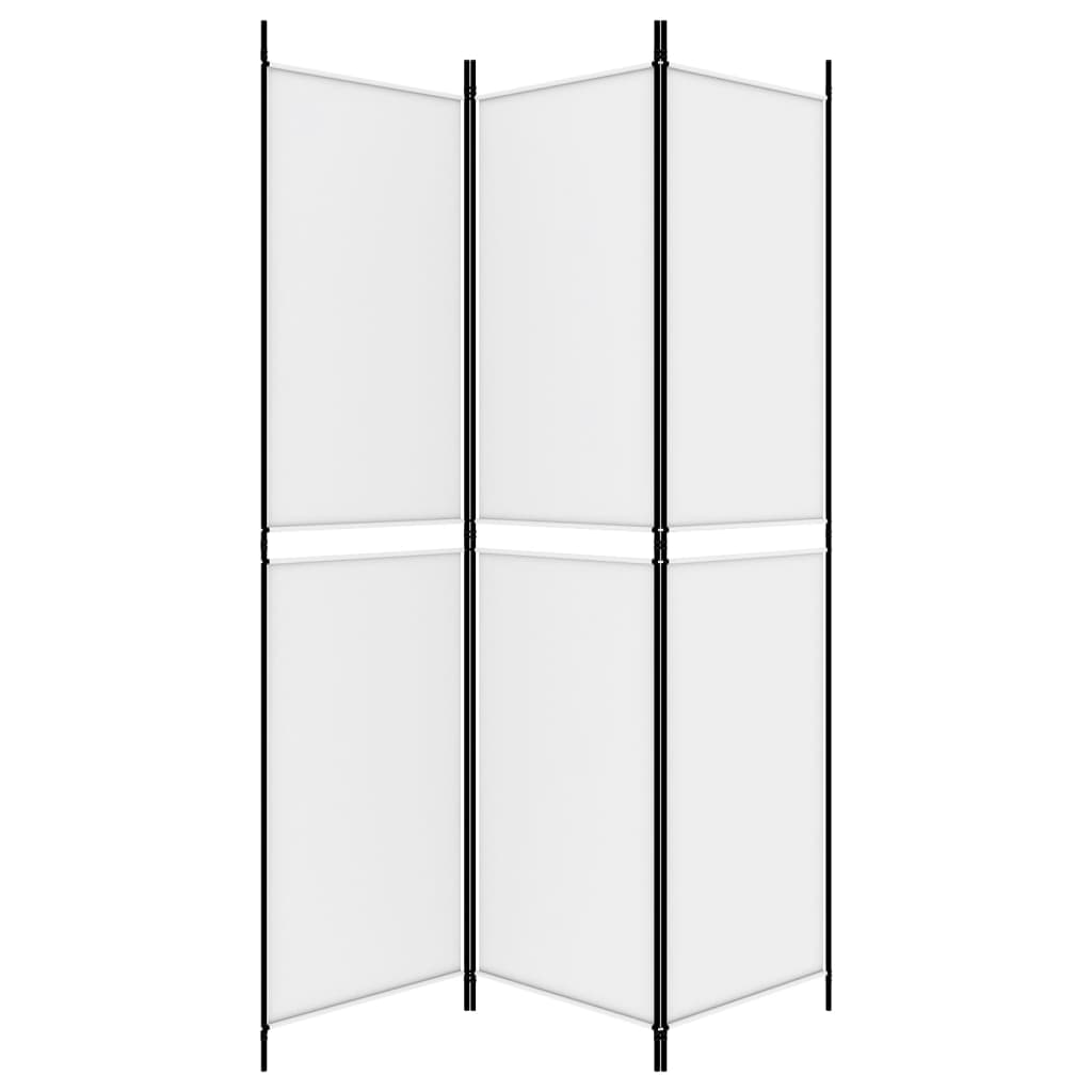 Kamerscherm met 3 panelen 150x200 cm stof wit is nu te koop bij PeponiXL, paradijselijk wonen!