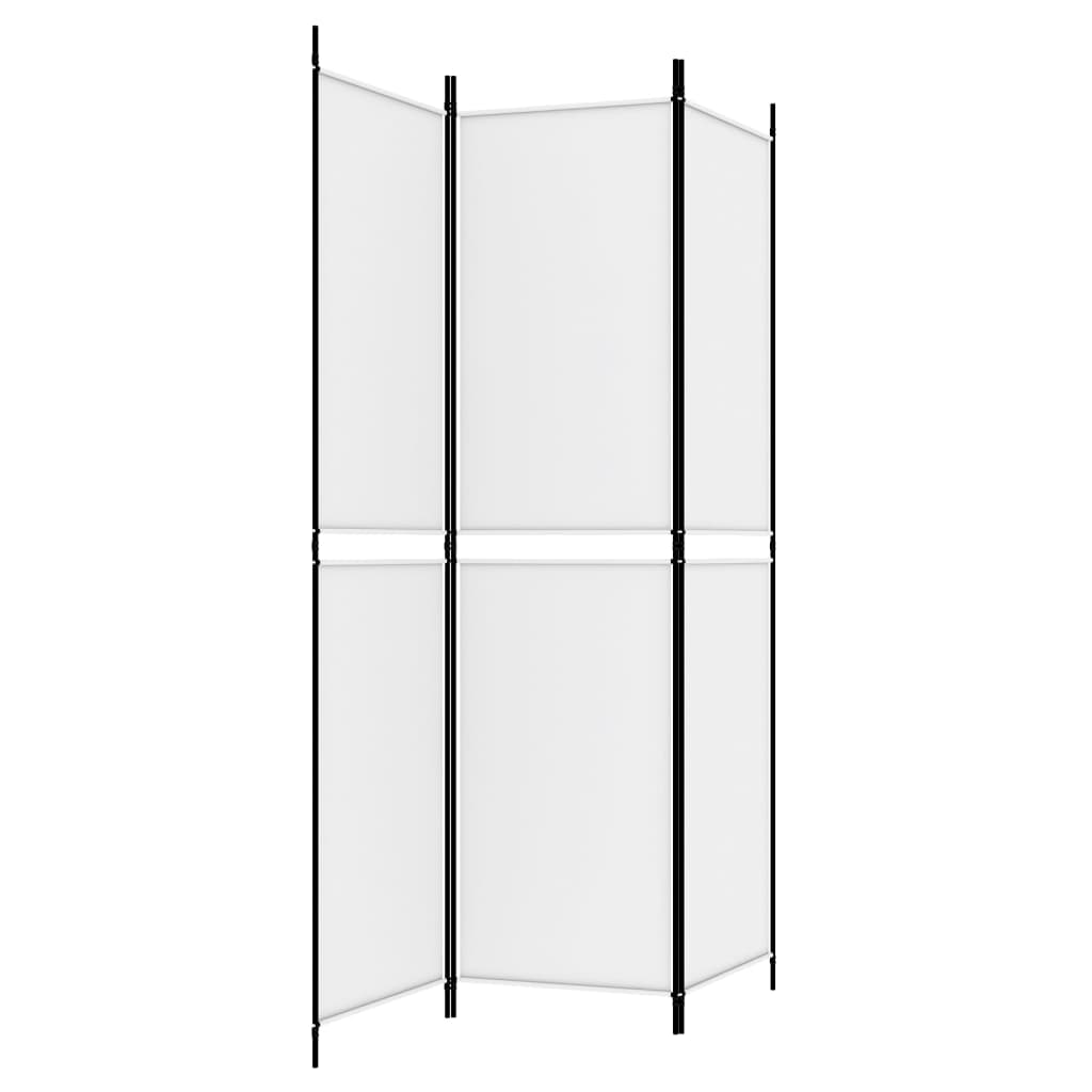 Kamerscherm met 3 panelen 150x200 cm stof wit is nu te koop bij PeponiXL, paradijselijk wonen!
