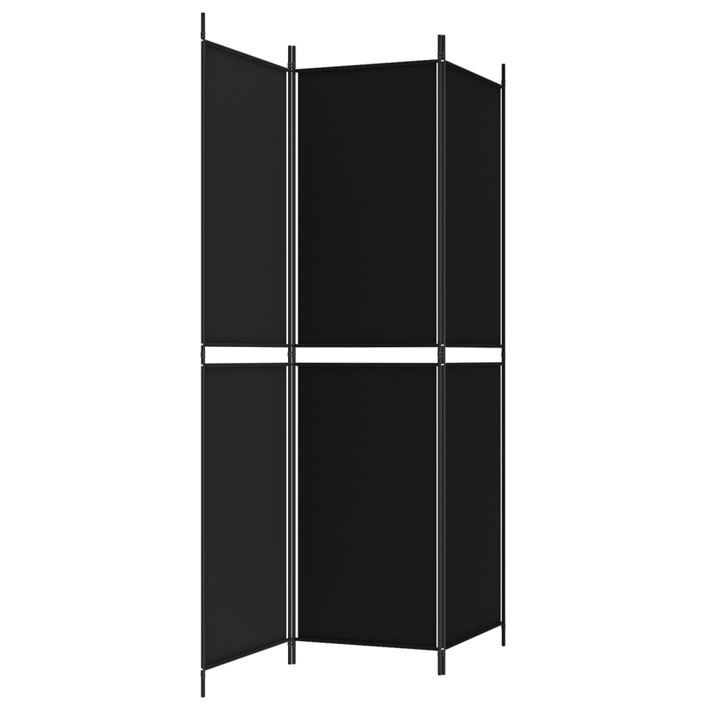 Kamerscherm met 3 panelen 150x200 cm stof zwart is nu te koop bij PeponiXL, paradijselijk wonen!