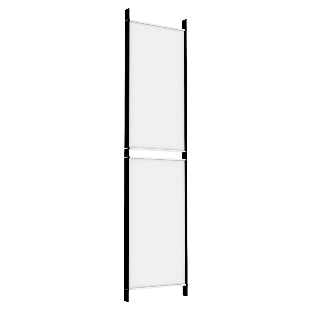 Kamerscherm met 4 panelen 200x200 cm stof wit is nu te koop bij PeponiXL, paradijselijk wonen!