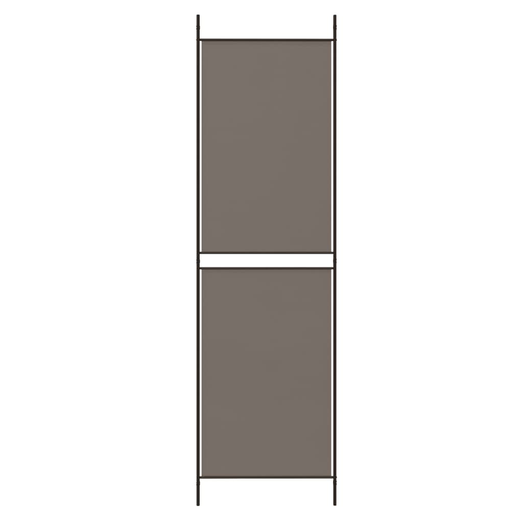 Kamerscherm met 4 panelen 200x200 cm stof antracietkleurig is nu te koop bij PeponiXL, paradijselijk wonen!