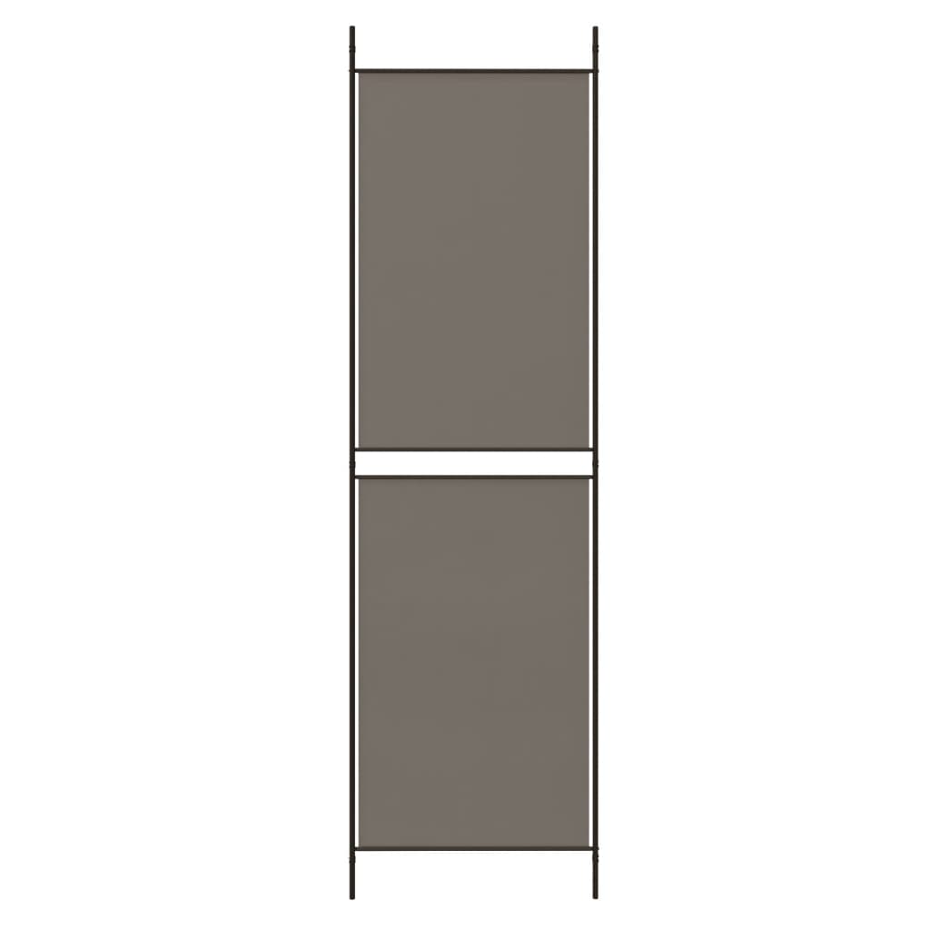 Kamerscherm met 6 panelen 300x200 cm stof antracietkleurig is nu te koop bij PeponiXL, paradijselijk wonen!